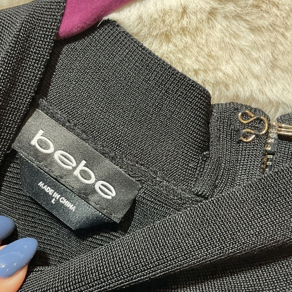 Bebe bandage dress with gold studs - Picture 3 of 4